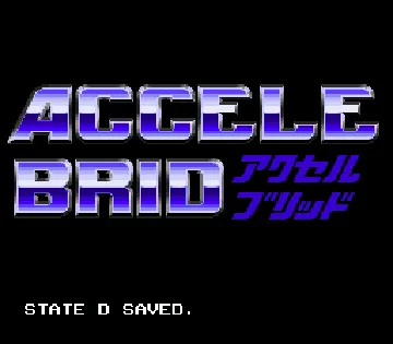 Accele Brid (Japan) screen shot title